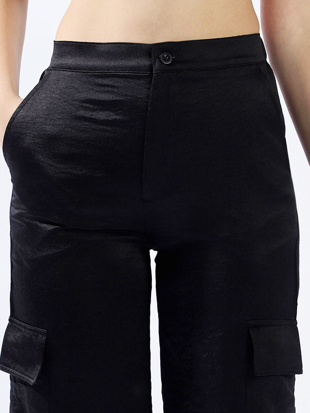 High star Women Polyester Loose Jogger Fit High-Rise Casual Trousers