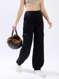 High star Women Polyester Loose Jogger Fit High-Rise Casual Trousers