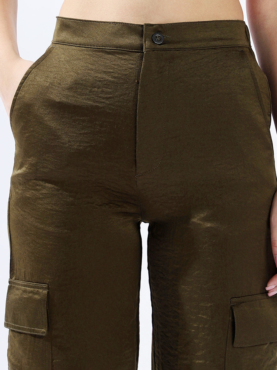 High star Women Polyester Loose Jogger Fit High-Rise Casual Trousers